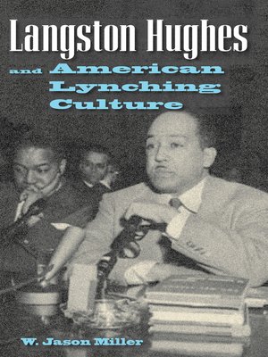 cover image of Langston Hughes and American Lynching Culture